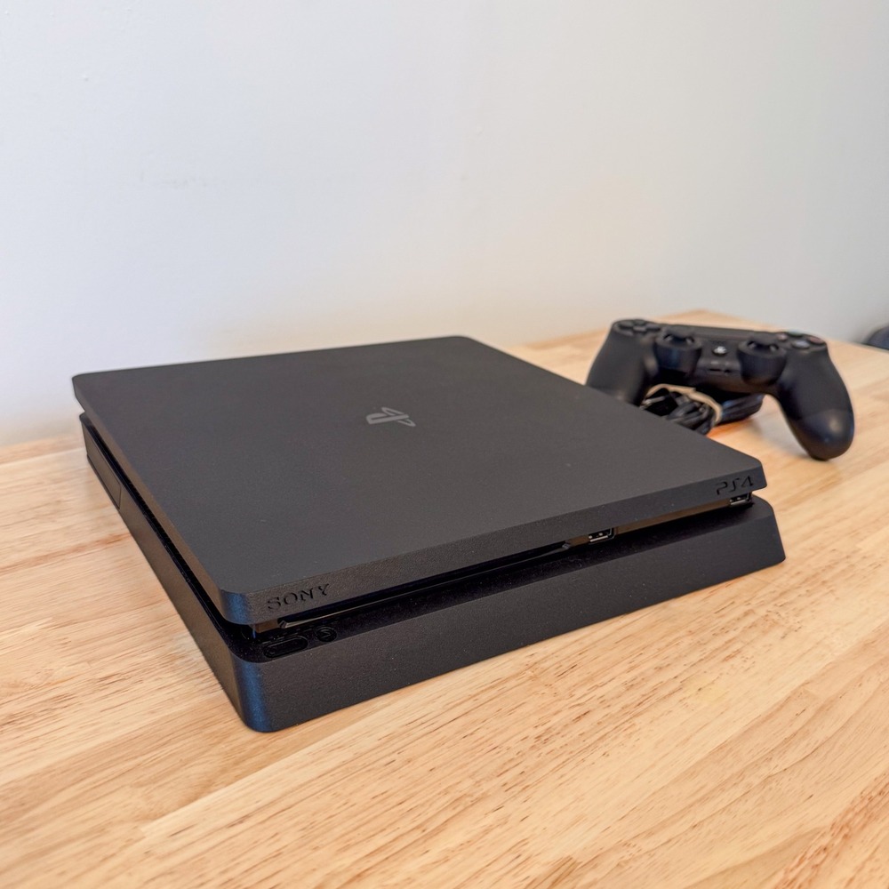 Sony PlayStation 4 Slim 1TB Console Black with DualShock 4 Controller